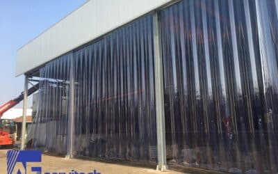 Pareti a strisce di PVC
