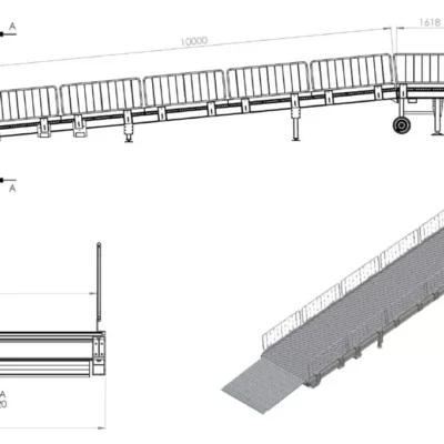 Rampe da piazzale in alluminio